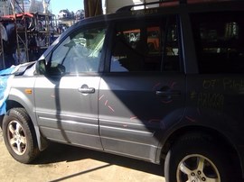 2007 HONDA PILOT GRAY, EX-L MODEL, 3.5L, RWD.  A26229